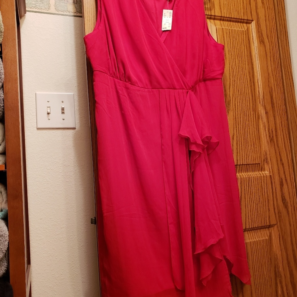 New-Avenue Red Empire style dress